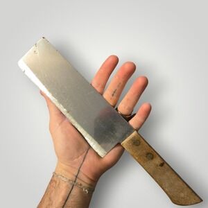 VTG VIKING Butcher Knife Cleaver 60s Stainless 13" Long MCM Blade Meat Wood Thai